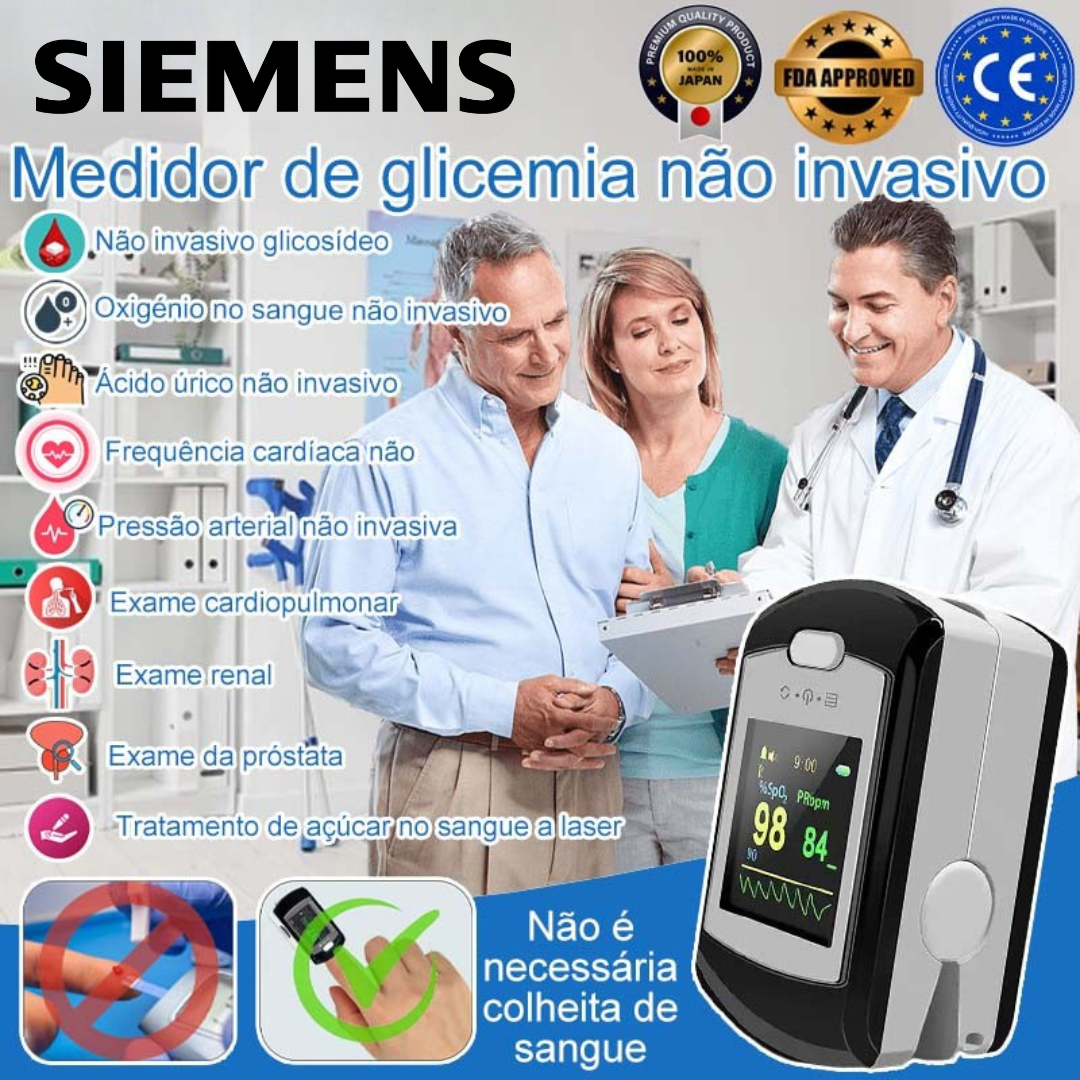 KIT PROMOCIONAL: Medidor de glicose no sangue multifuncional GlicoMax™+ Tensiómetro eletrónico - COMPRE 1 E RECEBA OUTRO GRÁTIS
