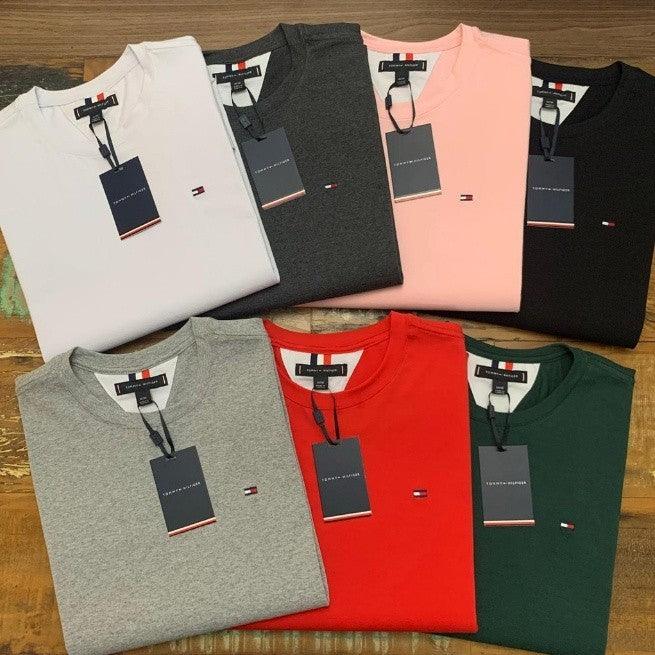 Kit com 5 Camisas Tommy Hilfiger